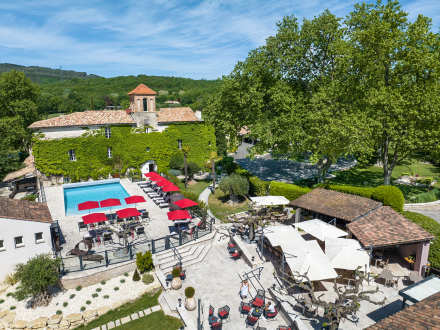 vue aérienne Domaine du Colombier