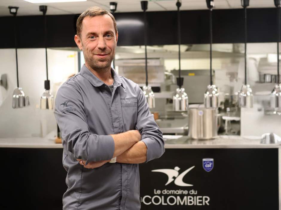 Chefkoch Johan Thyriot von der Domaine du Colombier