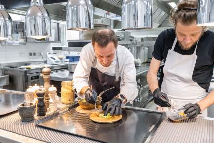 Cuisine table gastronomique Domaine du Colombier